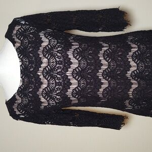Jessica Howard Black Lace Dress